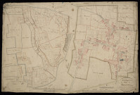 Plan du cadastre napoléonien - Wiencourt-L'equipee (Wiencourt) : Bois (Les) ; Village (Le), D et développement des sections A, B, C et D