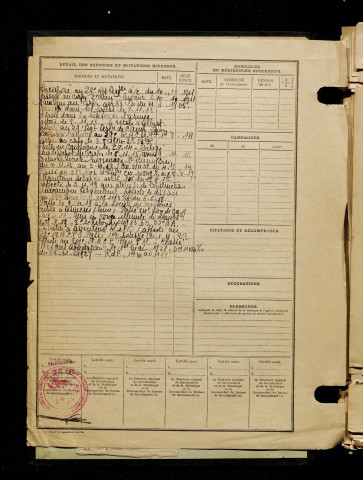 Vaquette, Isidore Auguste, né le 10 novembre 1890 à Lille (Nord), classe 1910, matricule n° 1002, Bureau de recrutement de Péronne