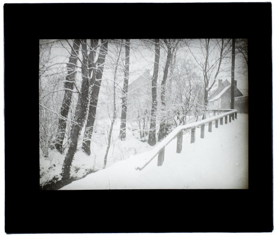 Effet de neige route de Longpré - février 1909
