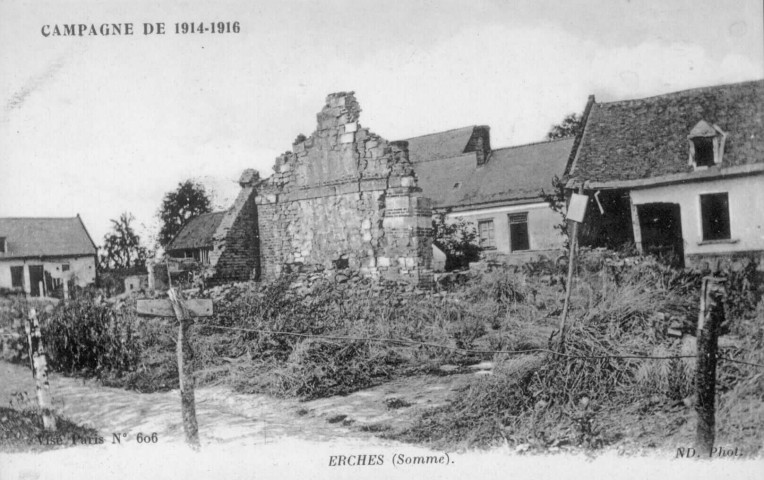 Guerre 1914-1918. Le village en ruines