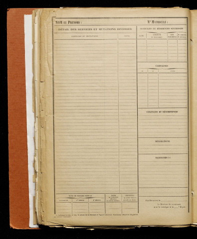 Inconnu, classe 1917, matricule n° 40, Bureau de recrutement d'Amiens