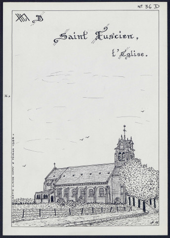 Saint-Fuscien : l'église - (Reproduction interdite sans autorisation - © Claude Piette)