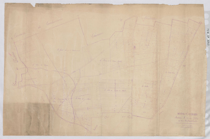 Plan du cadastre rénové - Mesnil-Saint-Georges : section A1