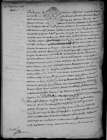 Etude de Me François Henin à Amiens (étude n°3). Minutes de l'année 1765