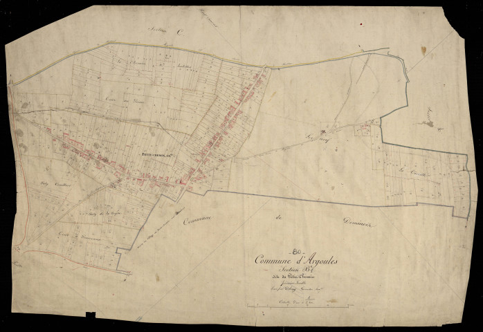 Plan du cadastre napoléonien - Argoules : Petit-Chemin (Le), B1