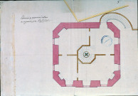 Construction du château d'eau. Plan du premier étage dressé par l'ingénieur Belidor.