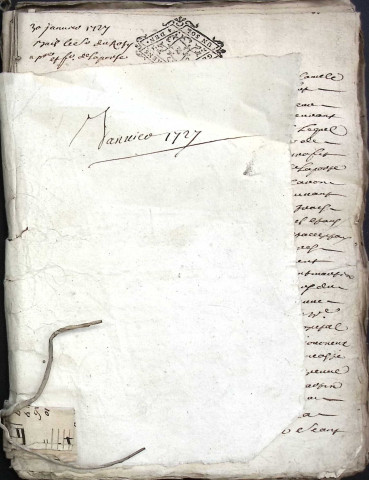 Etude de Me Charles Machart à Amiens (étude n°16). Minutes de l'année 1727