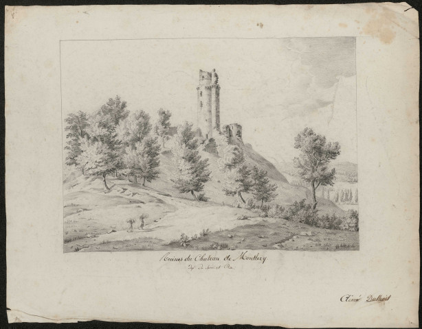 Ruines du château de Montlery, département de Seine-et-Oise