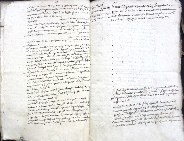 Etude de Me Jean-Baptiste Trencart à Amiens (étude n°12). Minutes de l'année 1661