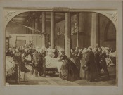 L'Impératrice Eugénie visitant les cholériques à Amiens le 4 juillet 1866