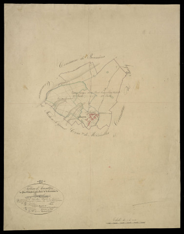 Plan du cadastre napoléonien - Remaisnil : tableau d'assemblage