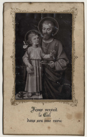 Jésus versait le ciel dans son âme ravie