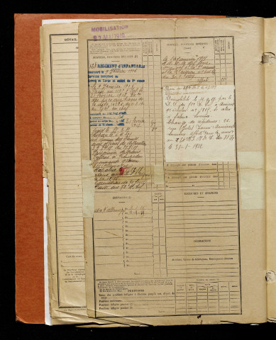 Minard, Georges, né le 30 mai 1897 à Saleux (Somme), classe 1917, matricule n° 260, Bureau de recrutement d'Amiens