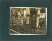 Frise (Somme). L'église complètement ravagée par les bombardements