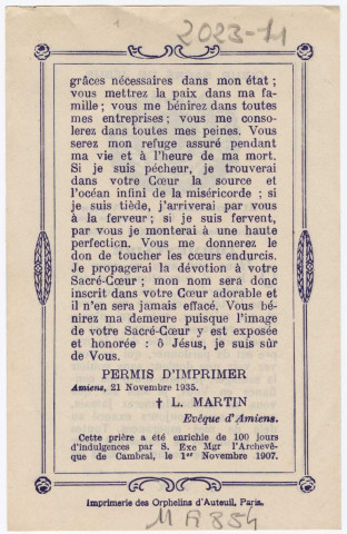 Coeur Sacré de Jésus. J'ai confiance en vous