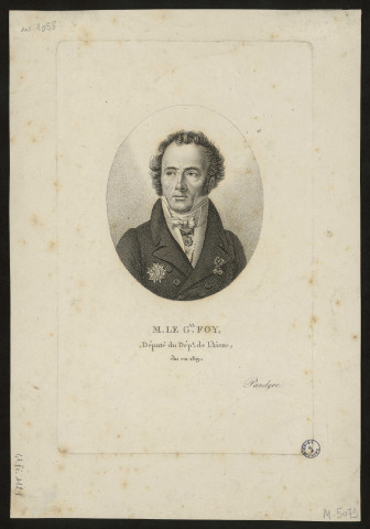 M. le Général Foy, député du département de l'Aisne élu en 1819