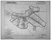 Le Bosquel (Somme). Fond de plan topographique de la ville dressé par M. Calonne, géomètre