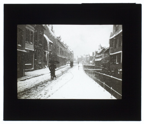 Effet de neige rue des Clairons - janvier 1911