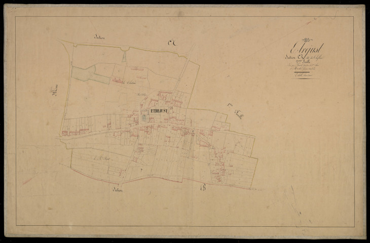 Plan du cadastre napoléonien - Etrejust : Chef-lieu (Le), A2