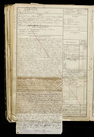 Gaulet, Henri Jules, né le 21 avril 1898 à Plessier-Huleu (Le) (Aisne), classe 1916, matricule n° 688, Bureau de recrutement d'Abbeville