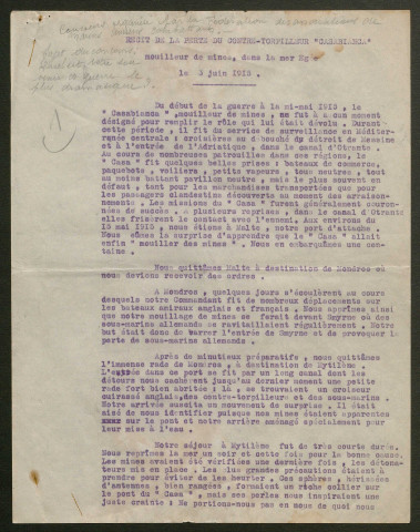 Témoignage de Anonyme 44 et correspondance avec Jacques Péricard