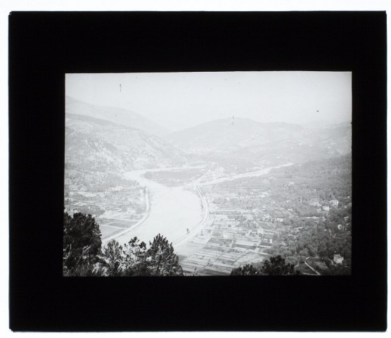 Vue d'ensemble route du Mont-Gros - avril 1905