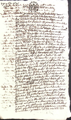 Etude de Me Jean-Baptiste Trencart à Amiens (étude n°12). Minutes de l'année 1675