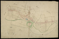Plan du cadastre napoléonien - Thoix : Village de Thoix (Le), partie des sections A, B, D et E