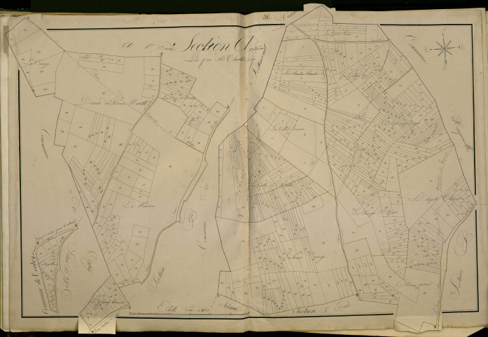 Plan du cadastre napoléonien - Atlas cantonal - Vadencourt : A1 et A2