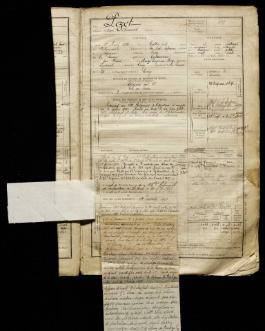 Pezet, Octave Bernard, né le 19 août 1884 à Cottévrard (Seine-Maritime), classe 1904, matricule n° 1071, Bureau de recrutement d'Abbeville