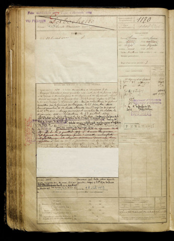 Cabochette, Emile Alexandre, né le 28 juillet 1888 à Amiens (Somme), classe 1908, matricule n° 1170, Bureau de recrutement d'Amiens