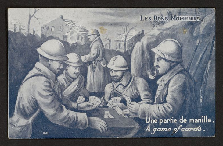 LES BONS MOMENTS. UNE PARTIE DE MANILLE. A GAME OF CARDS