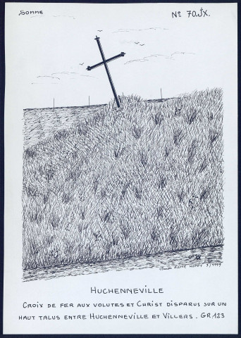 Huchenneville : croix de fer - (Reproduction interdite sans autorisation - © Claude Piette)