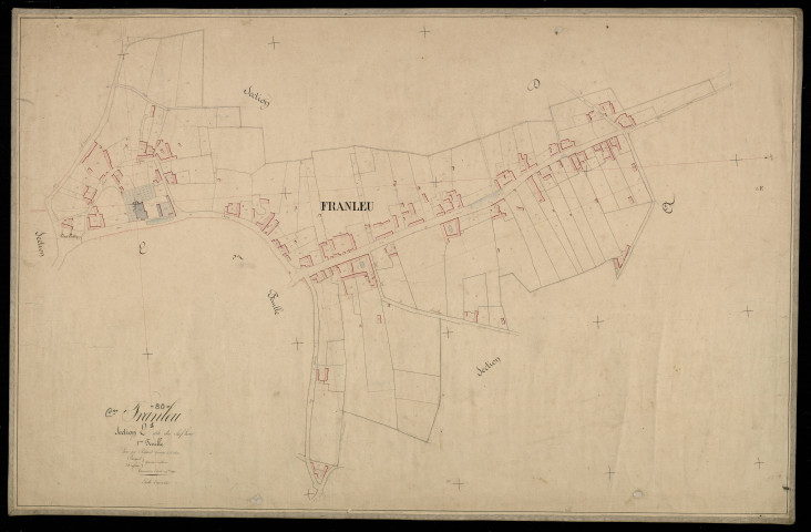 Plan du cadastre napoléonien - Franleu : Chef-lieu (Le), E1