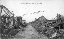 Marcelcave en 1918. Rue Gabry