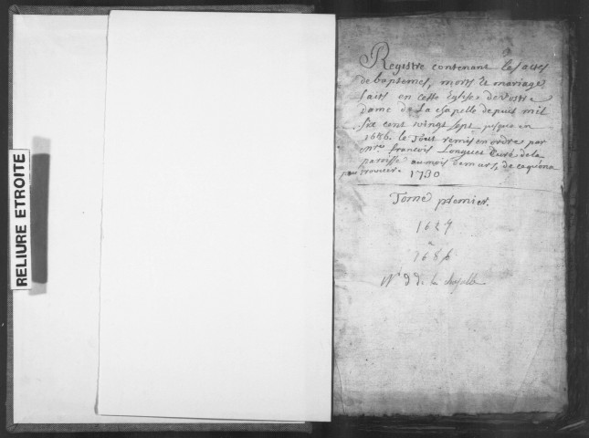 Abbeville (Notre-Dame-de-la-Chapelle) : baptêmes, mariages, sépultures