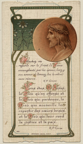 Jésus couronné d'épines