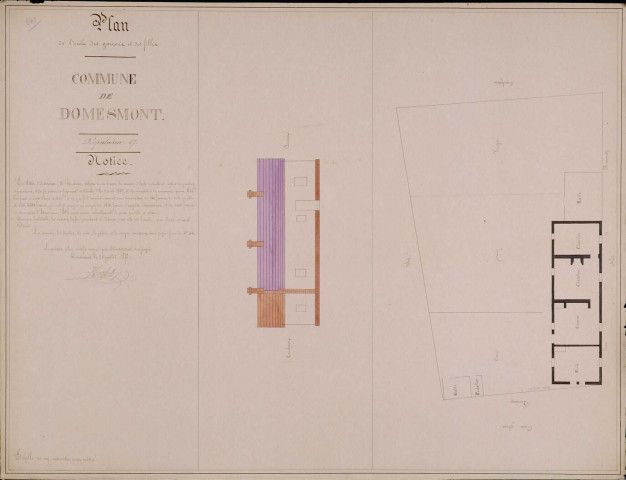 Plan de l'école des garçons et des filles