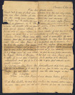 Lettre de « Mimi » adressée à la mère de Maurice Robbe, dans laquelle elle retranscrit la dernière lettre que Maurice lui a fait parvenir
