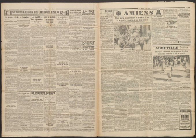 Le Progrès de la Somme, numéro 21516, 16 août 1938