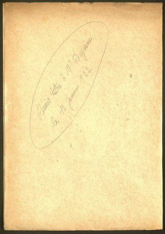 Corbie. Demande d'indemnisation des dommages de guerre : dossier Dejuine-Brunel