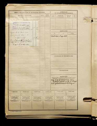 Caillouin, Charles Emile, né le 28 juillet 1891 à Saint-Valery-sur-Somme (Somme), classe 1911, matricule n° 881, Bureau de recrutement d'Abbeville