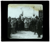Amiens 1924. Inauguration d'un monument à Saint-Acheul. Monseigneur Lecomte, A. Lefebvre et le Maréchal Joffre
