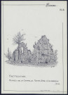 Frettecuisse : ruines de la chapelle Templière d'écoreaux - (Reproduction interdite sans autorisation - © Claude Piette)