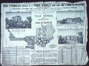 Affiche de vente par adjudication du château d'Heilly