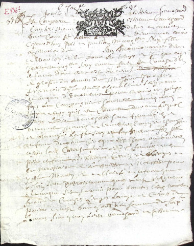Etude de Me Pierre Trencart à Amiens (étude n°7). Minutes de l'année 1690