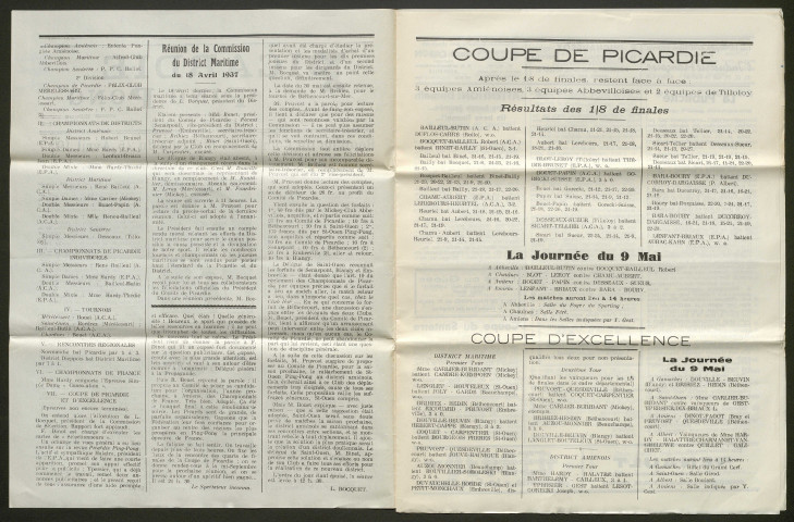 Picardie Ping-Pong. Bulletin mensuel de l'Alfred-Club Abbevillois, numéro 5 - 1ère année