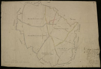 Plan du cadastre napoléonien - Vermandovillers : tableau d'assemblage
