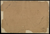 Plan du cadastre napoléonien - Bettembos : Chemin de Caulières (Le), B