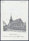 Bazancourt (Oise) : l'église à voûte de bois - (Reproduction interdite sans autorisation - © Claude Piette)